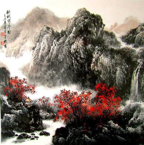 Китайская Национальная живопись гохуа