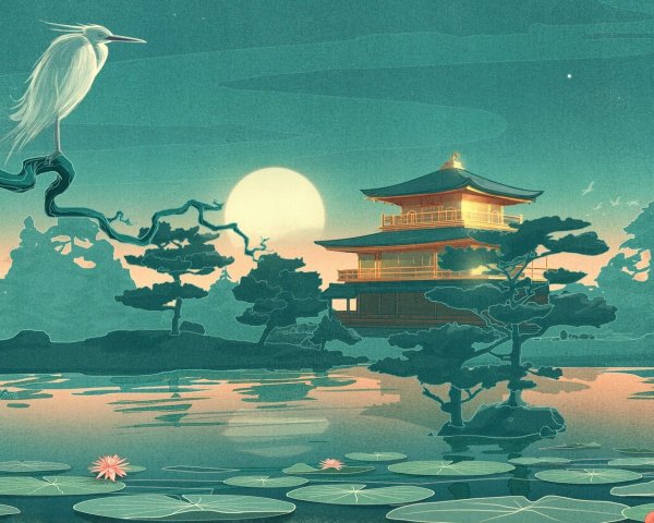 Пейзаж в японском стиле