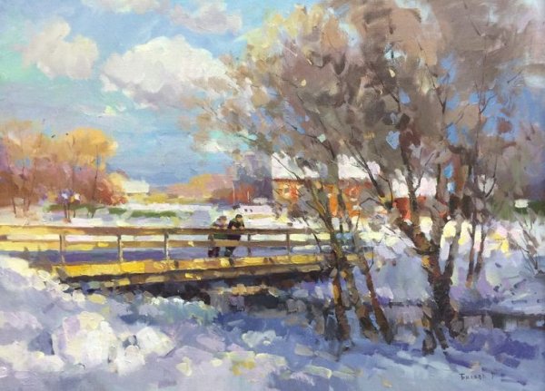 Весенние пейзажи современных художников