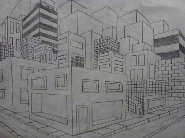 Город рисунок