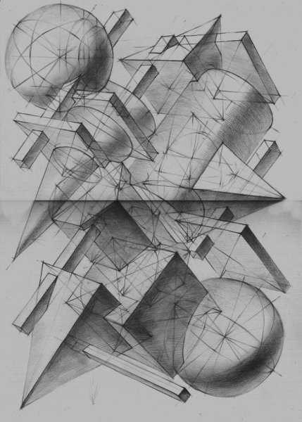 Графический архитектурный пейзаж