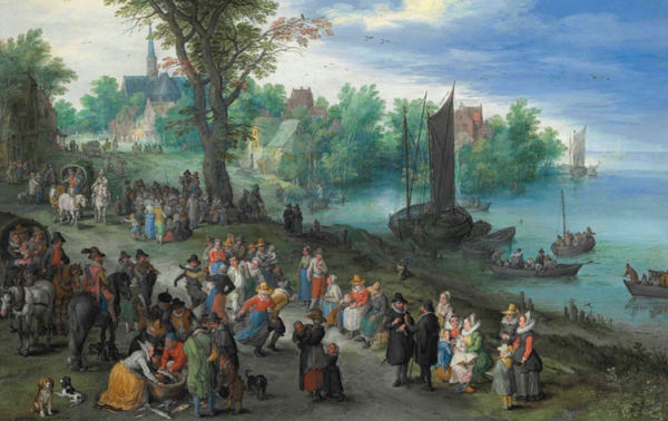 Динозавры на картине брейгеля