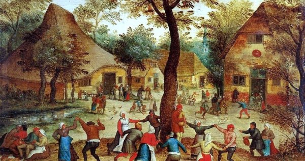 Брейгель крестьянский танец картина