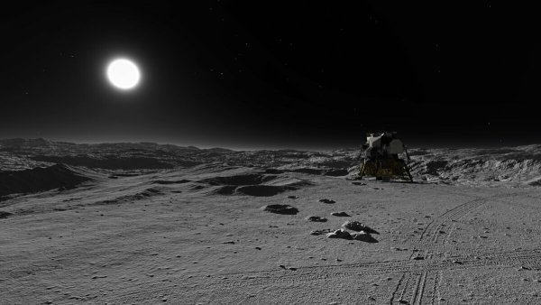 Лунный пейзаж на Луне