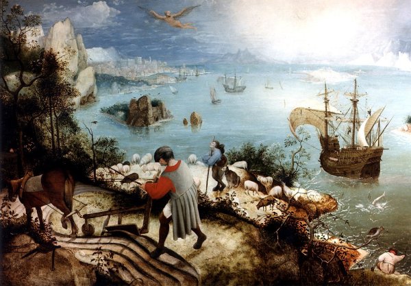 Питер брейгель падение Икара