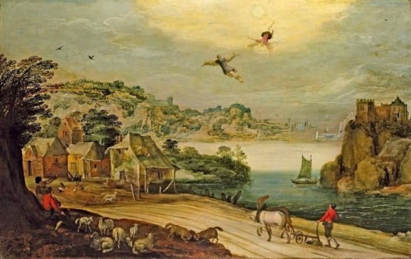 Питер брейгель старший падение Икара 1558