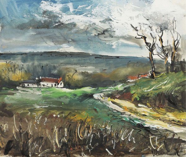 Пейзаж в овере Морис де Вламинк