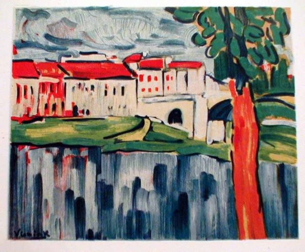 Вламинк Морис. Картина "пейзаж"