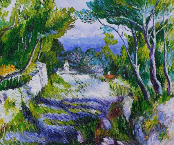 Огюст Ренуар пейзаж в Эстаке