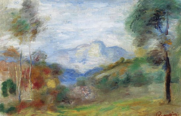 Пьер Огюст Ренуар "скалистые утесы в Эстаке". 1882 Г.