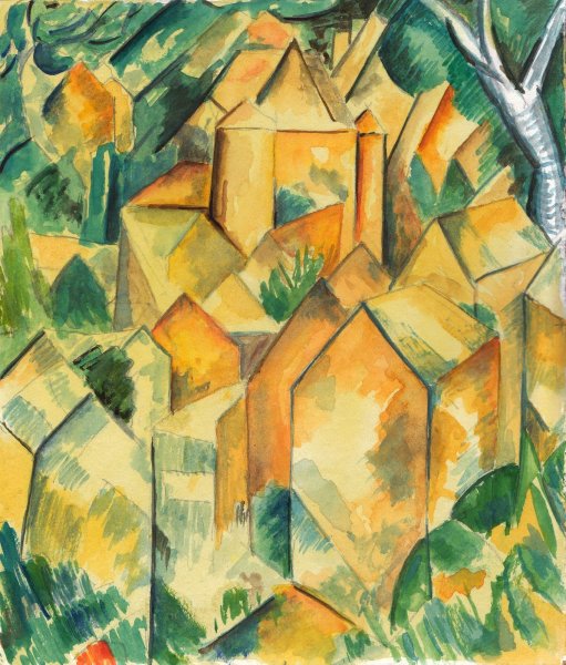 Жорж брак, «оливковое дерево близ эстака», 1906 год