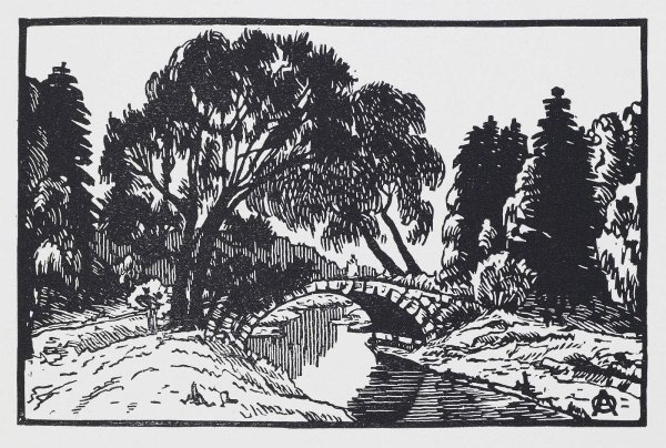 Остроумова Лебедева линогравюра