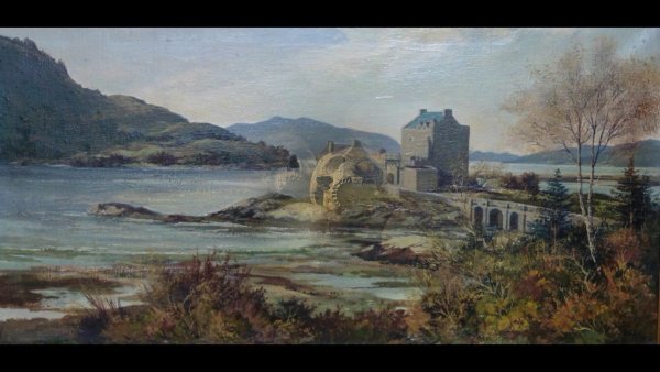 Схема вышивки сказочный замок в горах от Ольги Башкировой