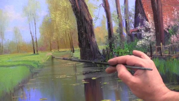 Художник Сахаров картина пленэр