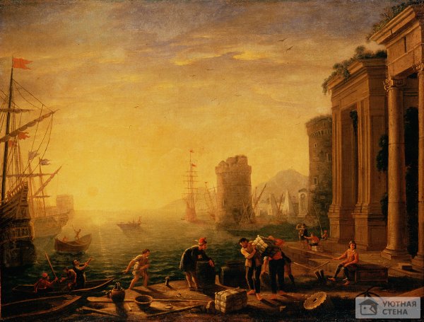 Клод Лоррен отплытие царицы савской 1648