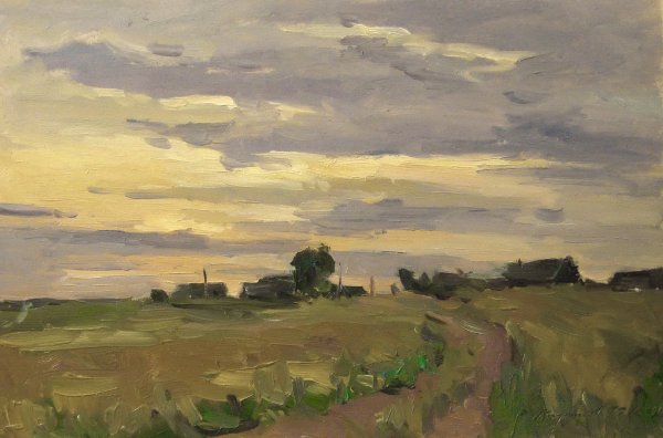 Этюды маслом пейзаж