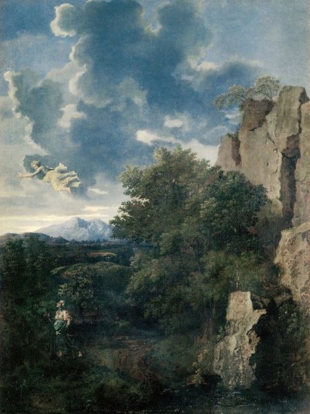 Никола Пуссен пейзаж с геркулесом и Какусом