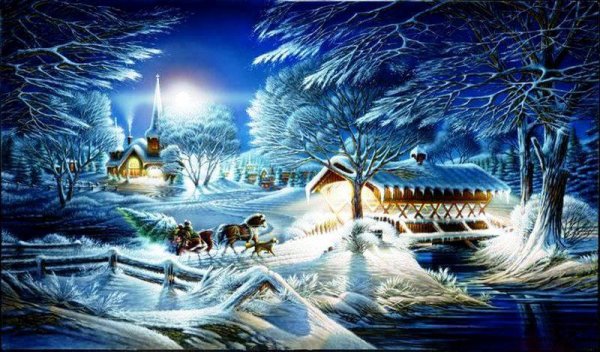 Художник Терри Редлин зима