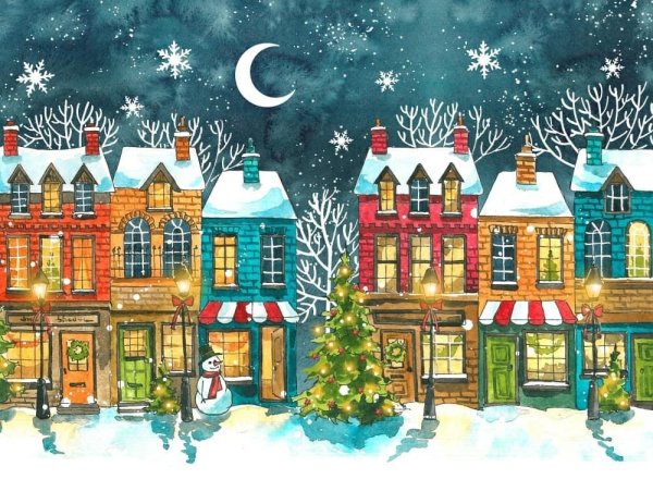 Новогодние пейзажи на рабочий стол