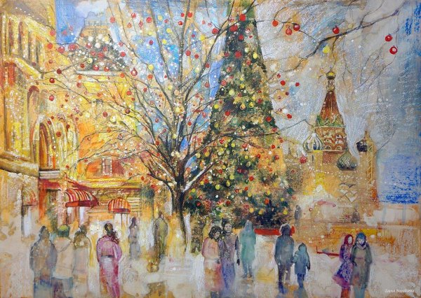 Художник Владимир Жданов зима