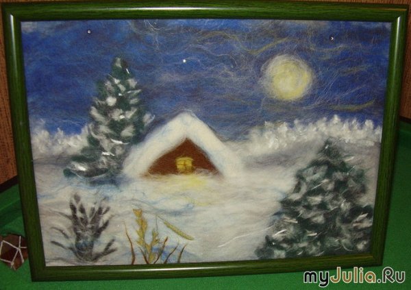 Аппликация в подготовительной группе из ваты