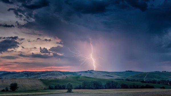 Красивые пейзажи гроза