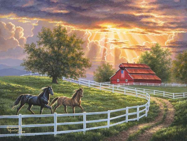 Абрахам Хантер картина кони