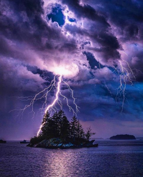 Молния в природе