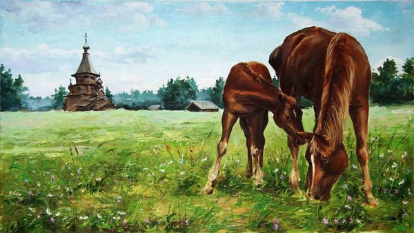 Художник Михаил Щрилёв - Русь