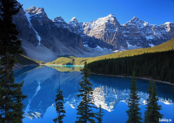 Озеро Морейн Канада 1920х1080