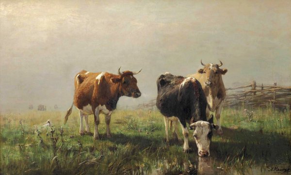 «Пейзаж с коровами» (1850 г.)