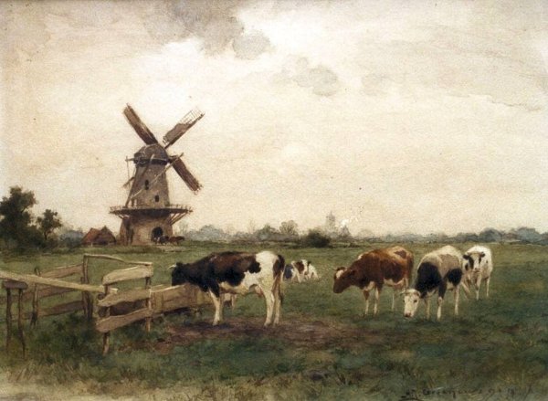 Landscape with Cow, 1878 by Winslow Homer (1836-1910, United States)