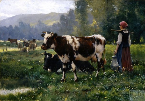 Пастбище живопись