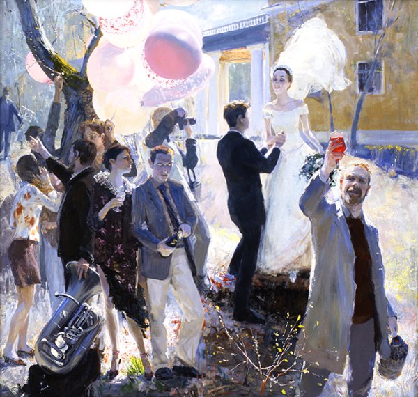 Марк Шагал Обрученные и Эйфелева башня