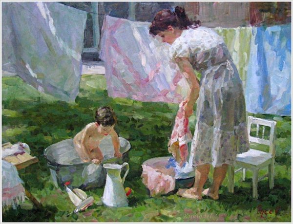 Владимир Гусев художник купальщицы