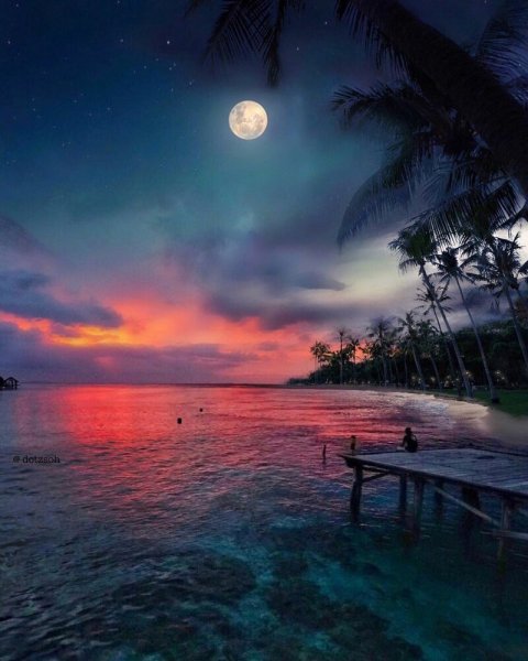 Красивый романтический пейзаж