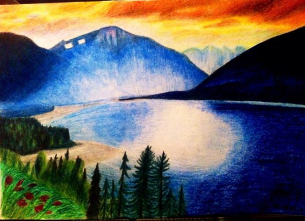 Рисунок гор