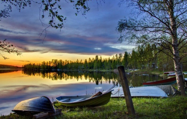 Пейзаж лето Финляндия