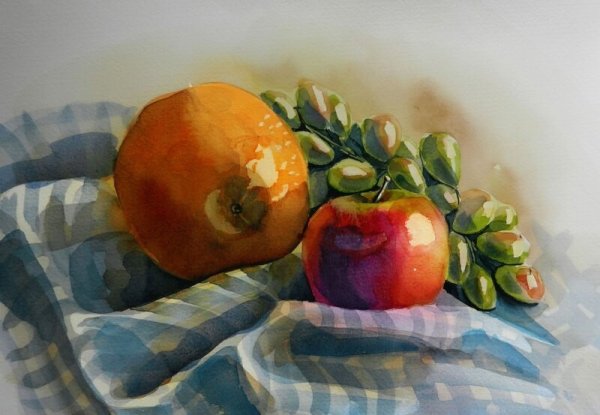 Аля Прима лессировка