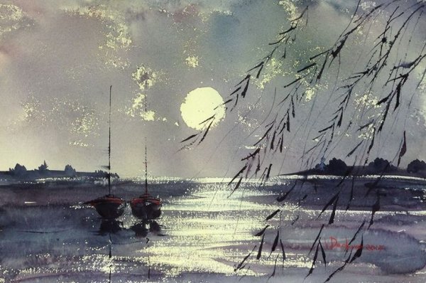 Венета Дочева акварель пейзажи