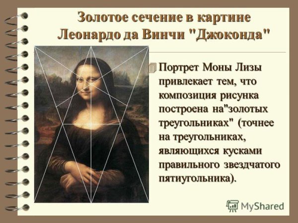Золотое сечение Леонардо Давинчи