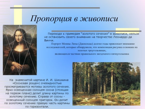 Золотое сечение .ге «Александр Сергеевич Пушкин в селе Михайловском