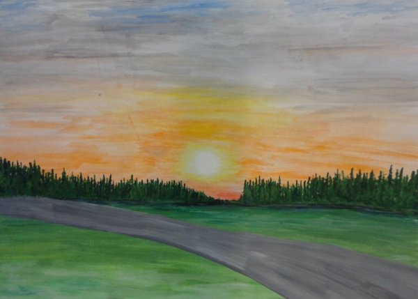 Иллюстрация к стихотворению летний вечер блок