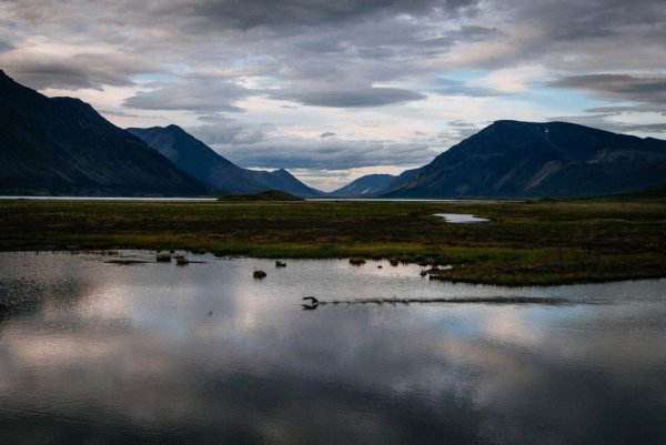Пейзажи Чукотки черно белое фото