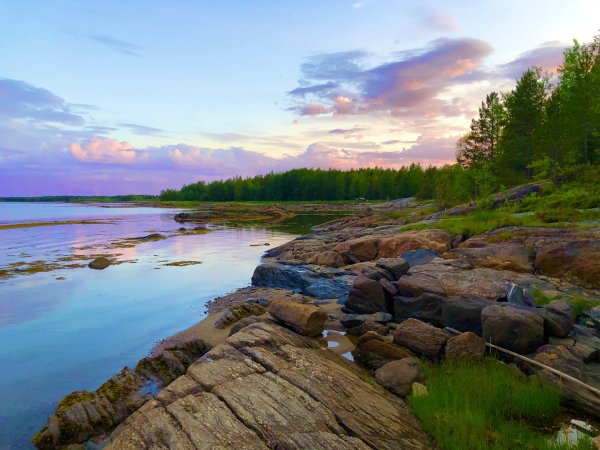 Онега зима белое море