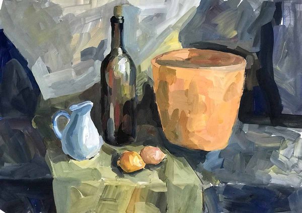 Академический натюрморт темпера