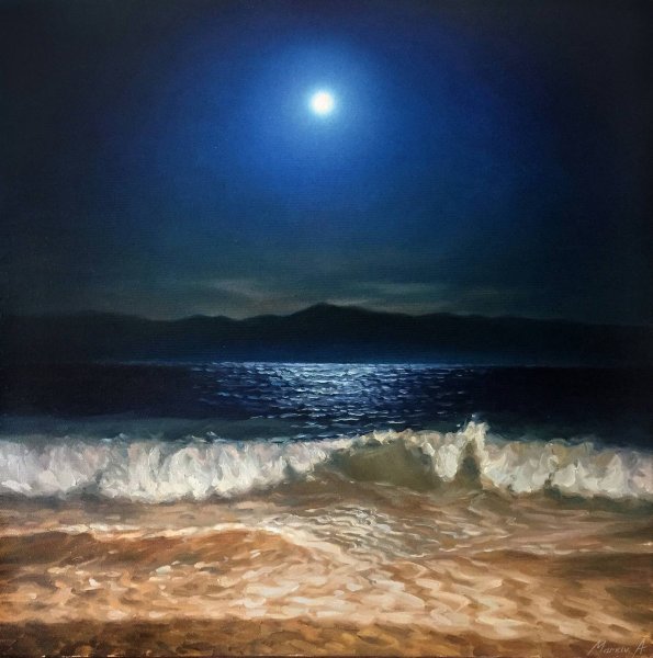 Лунная ночь на море