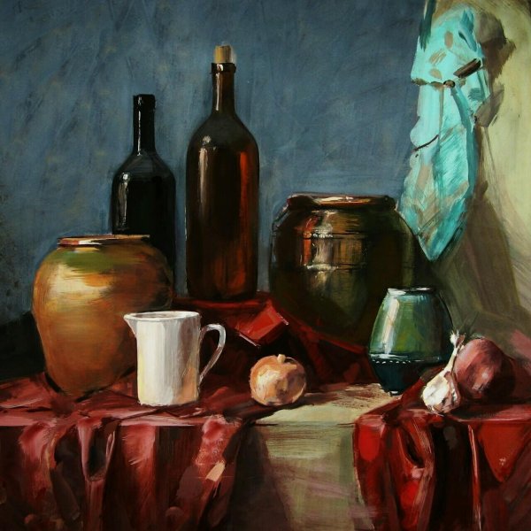 Академический натюрморт темпера