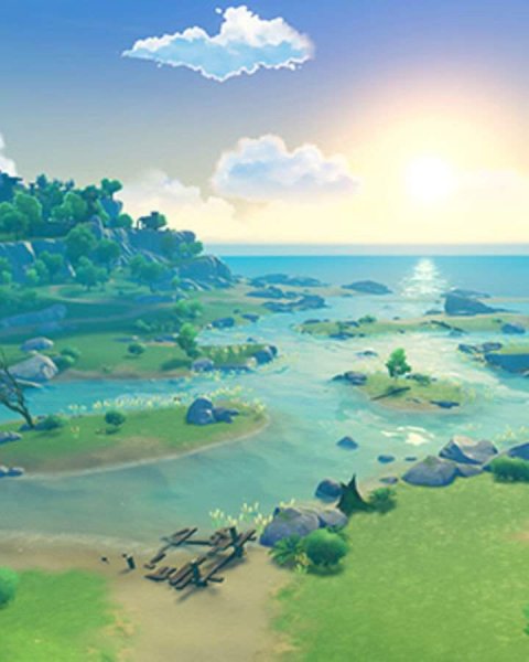 Пейзаж мондштадта