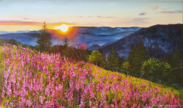 Пейзажи маслом на холсте
